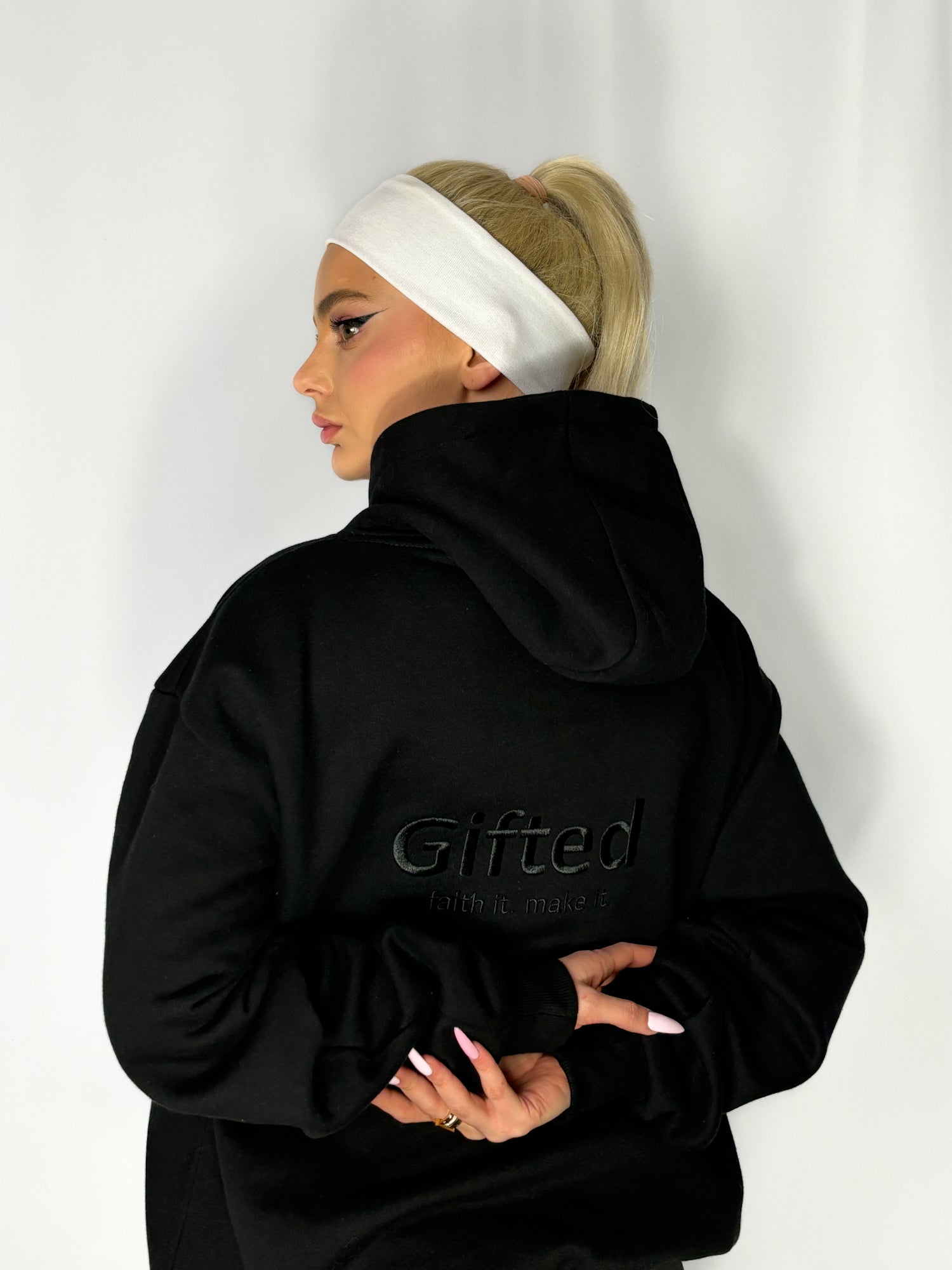 NEW FIMI Heavyweight Black plain hoodie