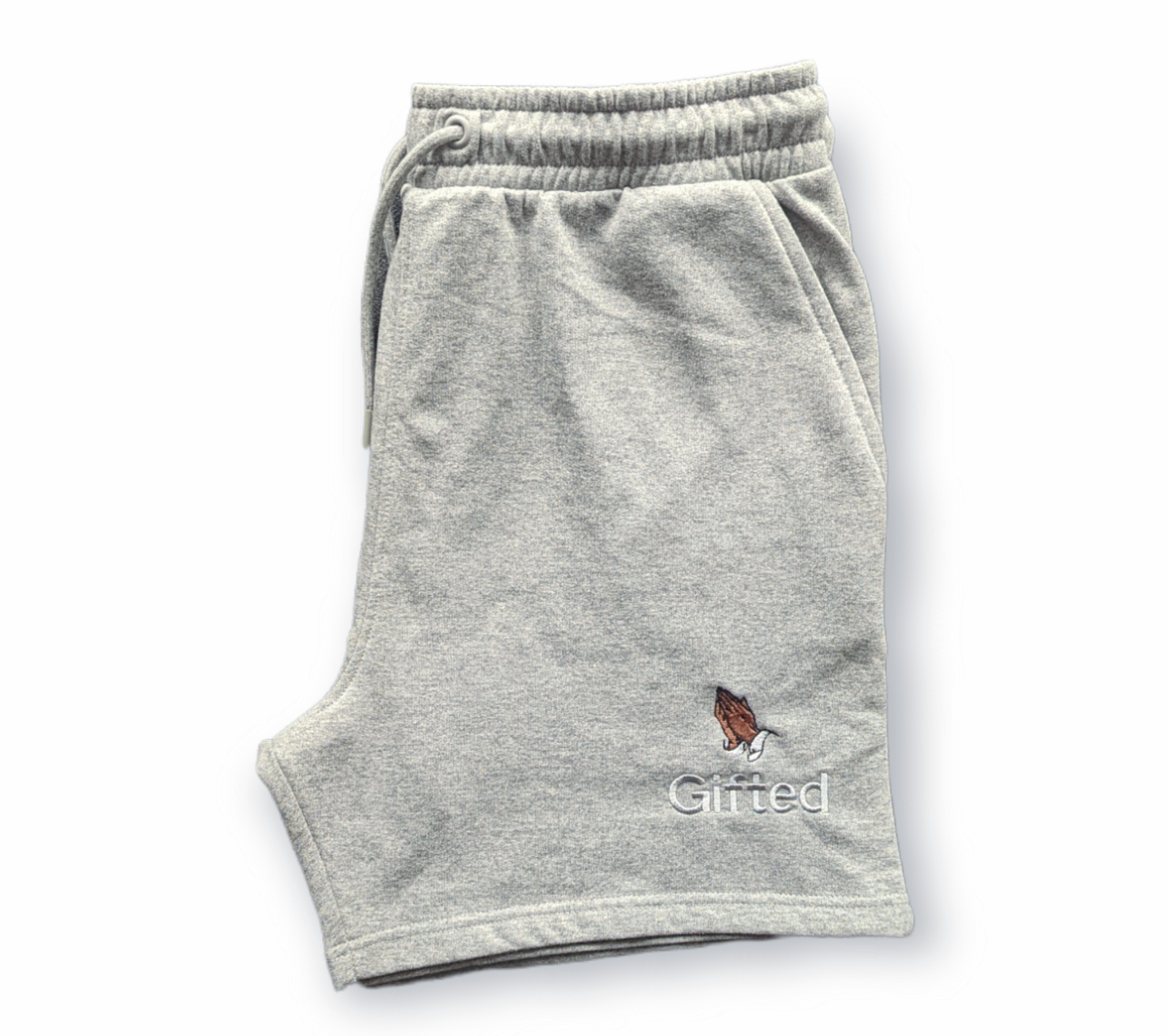 Praying Hands - Grey shorts