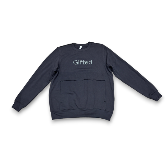 Gifted Pullover Sweatshirt - Dark Grey