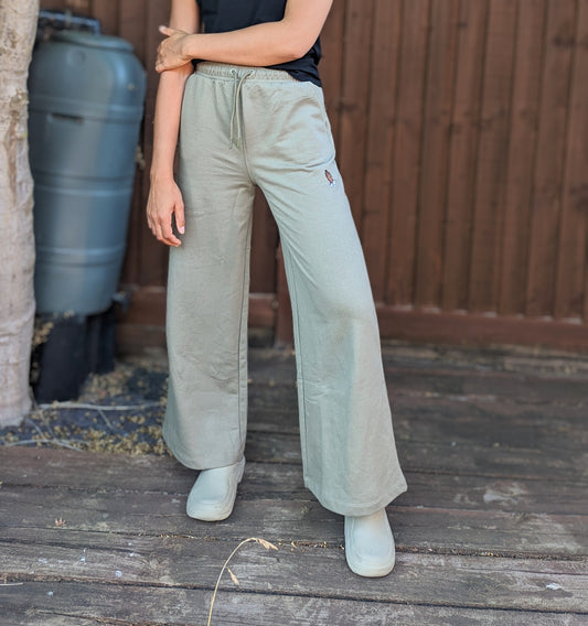 Gifted Ladies Wide Leg Bottoms - Khaki Pants Women